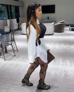 缇芮 Bowknot Oversized Blouse New In