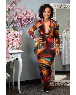 瑞越 Sale The Santiago Drape Maxi Dress