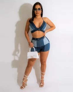 Divanewlook Tina Denim Set New In