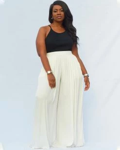 Divanewlook WIDE LEG PALAZZO PANTS New In