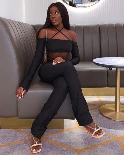 Divanewlook Wine With Me Pant Set