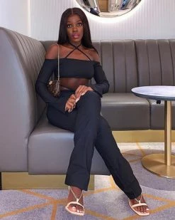 Divanewlook Wine With Me Pant Set