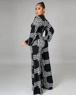 Divanewlook CHRISTINA AZTEC PRINT JUMPSUIT