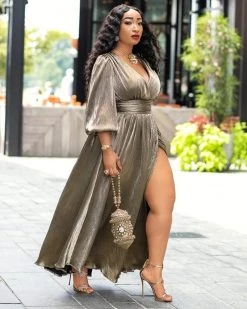 Divanewlook Golden Glitter Maxi Dress New In 10 Divanewlook Golden Glitter Maxi Dress New In