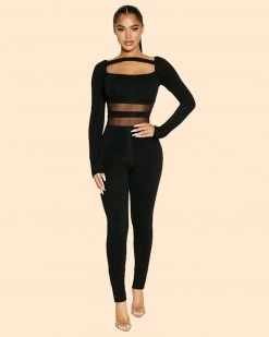 Divanewlook Lina Slinky Jumpsuit New In