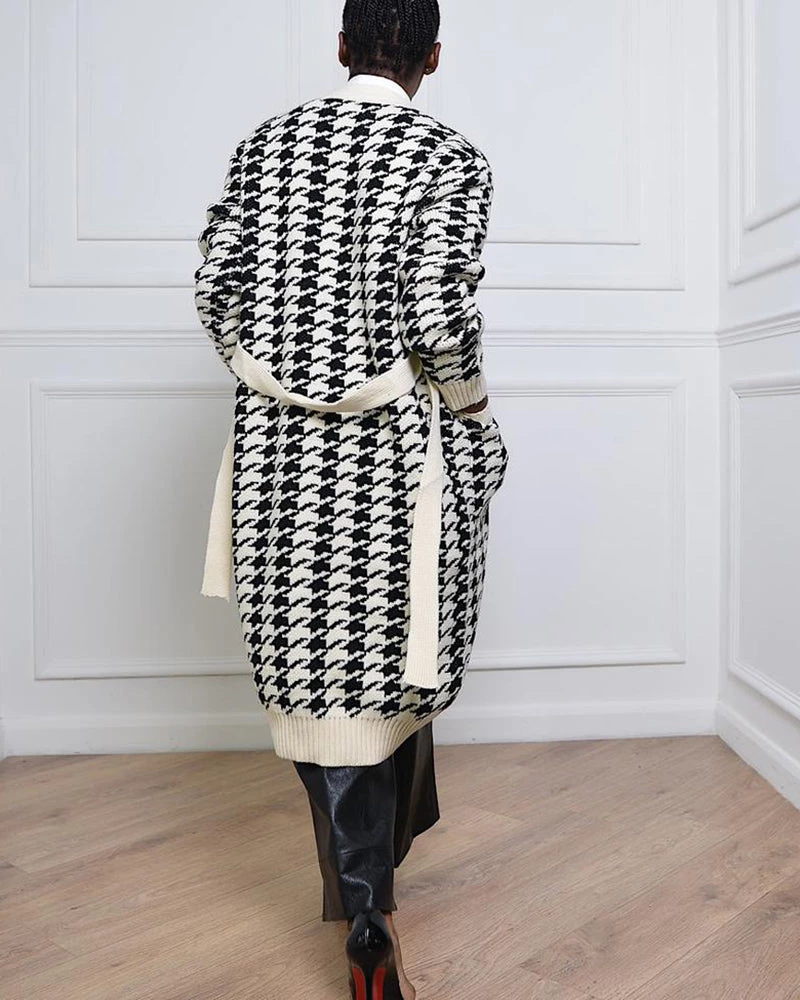 Divanewlook HAILONG HOUNSTOOTH CARDIGAN 5 Divanewlook HAILONG HOUNSTOOTH CARDIGAN