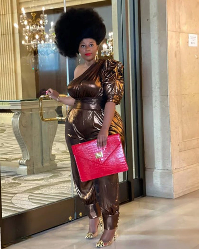 亦凡 Maya Metallic Jumpsuit New In 3 亦凡 Maya Metallic Jumpsuit New In