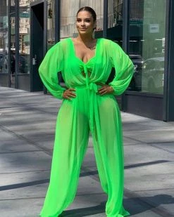 Divanewlook CHANTEL SHEER JUMPSUIT