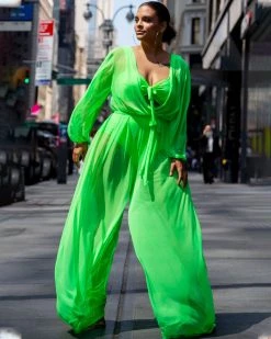 Divanewlook CHANTEL SHEER JUMPSUIT