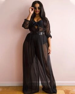 Divanewlook CHANTEL SHEER JUMPSUIT