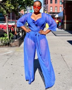 Divanewlook CHANTEL SHEER JUMPSUIT