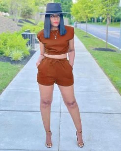 Divanewlook Kozie Mornings Padded Shoulder Short Set New In