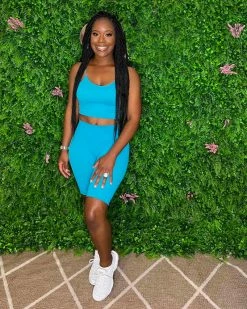 Divanewlook RIBBED BIKER SET New In