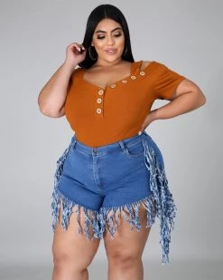 Divanewlook JADA FRINGE SHORTS