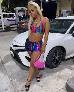 麦欧 New In Tye Dye Sequin Set