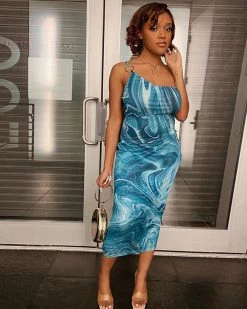 Divanewlook New In LOST IN REVERIE MIDI DRESS