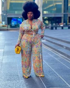 Divanewlook New In Summer Blaze Pant Set