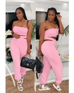 Divanewlook “Velour In Pink” 2 Piece New In