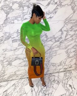 Divanewlook New In Gradient Tight Dress 7 Divanewlook New In Gradient Tight Dress