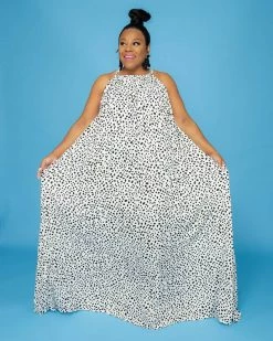 Divanewlook Spotted Halter Dress 9 Divanewlook Spotted Halter Dress