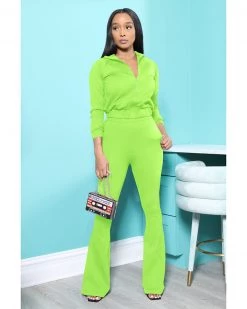 Divanewlook Flare Leg Jogger Set New In