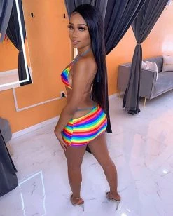 瑜涵 Rainbow Swimsuits New In