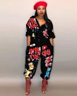 兰诗蒂 Flare Jumpsuit