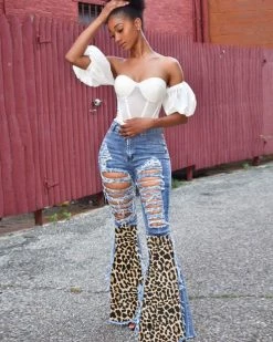 林和美妙 New In Leopard Pants