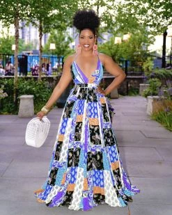 Divanewlook BREEZY BABE PLEATED MAXI DRESS