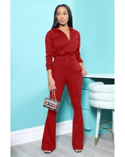 Divanewlook Flare Leg Jogger Set New In