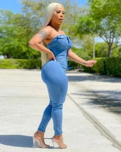 佳丽轩 VERA DENIM JUMPSUIT