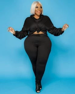 欧时尚 Hoodie Leggings Set