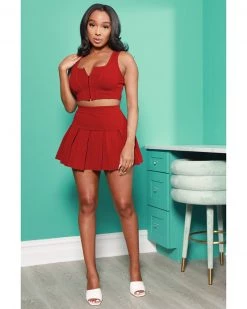 伊凡 New In Sprung On You Tennis Skirt Set