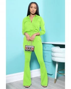 Divanewlook Flare Leg Jogger Set New In