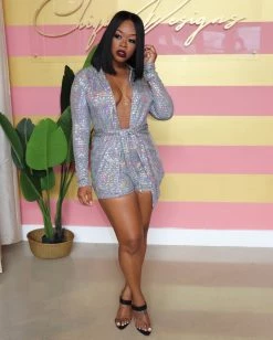 Divanewlook ICY GLITZY BLAZER SET New In