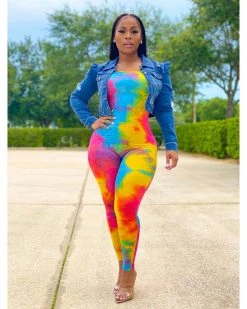 Divanewlook Electra Tie Dye Jumpsuit