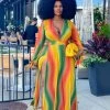 亦凡 RAINBOW PLUS SIZE MAXI DRESS