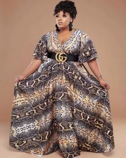 慧尚颖 Plus Size GAMBALL MAXI DRESS