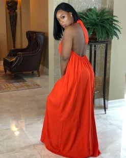 Divanewlook HELLO DARLING HALTER MAXI New In