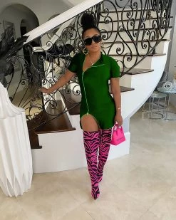 诚远 ZIP IT UP MINI DRESS Dresses