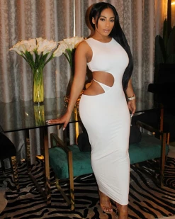 Divanewlook Cut Out Dress New In