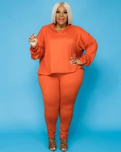 欧时尚 Hoodie Leggings Set