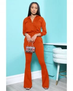 Divanewlook Flare Leg Jogger Set New In