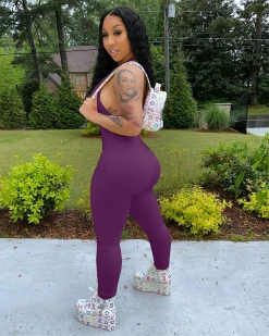 Divanewlook I’m Into It Ribbed Halter Jumpsuit New In