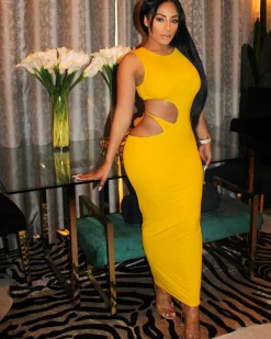 Divanewlook Cut Out Dress New In