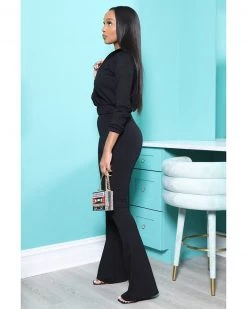 Divanewlook Flare Leg Jogger Set New In