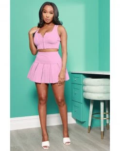 伊凡 New In Sprung On You Tennis Skirt Set