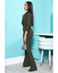 Divanewlook Flare Leg Jogger Set New In