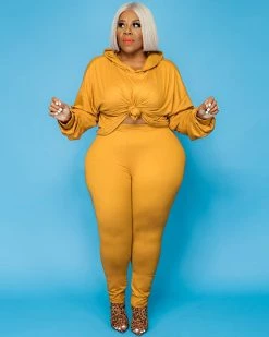 欧时尚 Hoodie Leggings Set