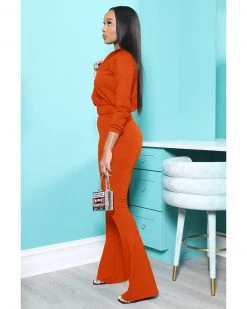 Divanewlook Flare Leg Jogger Set New In